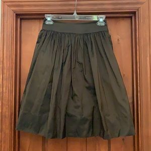 Trina Turk Satin Taffeta Gathered Skirt